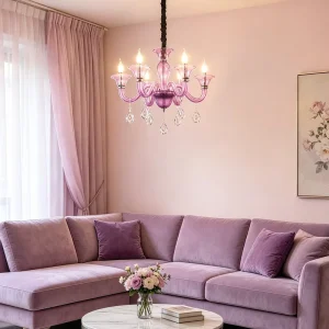 Violet Dream Chandelier Crystal Chandelier Glass Chandelier Pendant Light Chandelier Led Chandelier Lights