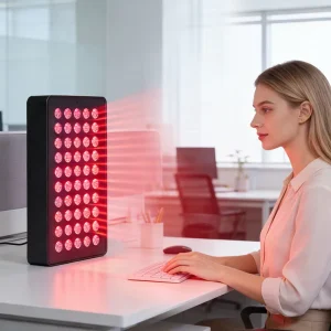 Voice Control Desktop Red Light Therapy Panel with APP Control Pain Relief Red Blue Yellow NIR LED Lights Therapy Device