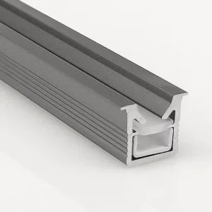 W9.2 H9.4mm Modern Anti Glare Aluminum LED Strip Light Profile T5 Temper Convenient Recessed Installation with Hidden Lampshade