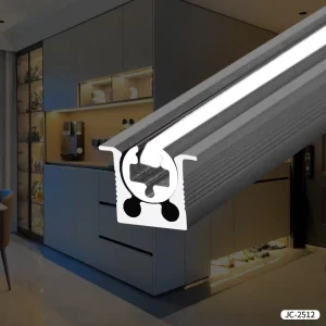 W9.8*H9.28 T5 Aluminum Profile Cabinet Light Anodized Surface Adjustable Angle Embedded Installation Slotted Linear Lamp Pshade
