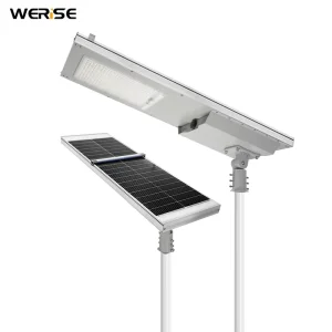 WERISE 300W Project Lighting for Highway Plaza Parking Lot IP68 Waterproof MPPT Controller Integrated Solar Street Light