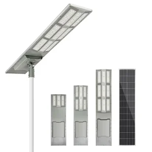 WERISE AI Control Solar LED Street Lights IP65 Outdoor MPPT Charge All In One Solar LED Street Lamp For Highway Road