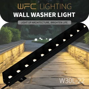 WFC Industry Leading DMX512 Aluminum Architectural LED Wall Washer High Brightness for Building Facade IP66 Waterproof 3 Year