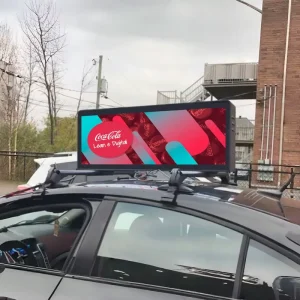 WIFI Car Taxi LED Roof Top Mobile Ultra Light Advertising Screen 2K P5 P6 HD Taxi LED Video Display Taxi Top LED Display