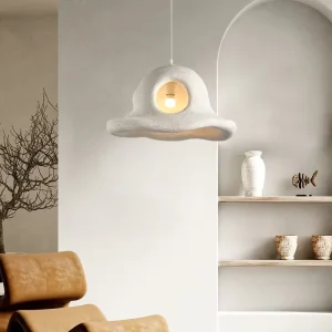 Wabi Sabi Kitchen Hanging Lamp Pendant Lamp Lights Fixtures Ceiling Oval Bean Modern Resin Chandelier Pendant Lights