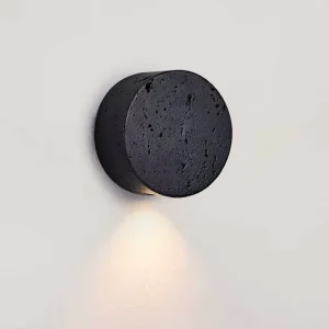 Wabi Sabi Modern Zen LED Wall Lamp Travertine Design Simplicity Style Apartment Hotel Bedhead Decoration Small 3000K 50000 Hours