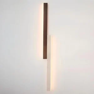 Wabi Sabi Sconce for Home Decor 30W Full Spectrum 3 Color LED Wood Accent Natural Travertine Wall Lamp