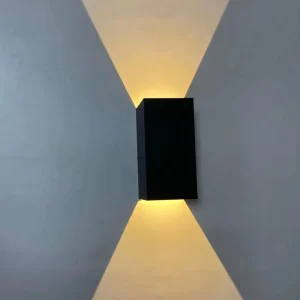Wall Light Outside Wall Mounted LED Wall Lamp Home Fixture Aluminum Lights 12W IP65 Waterproof Black White Wandlamp 220V