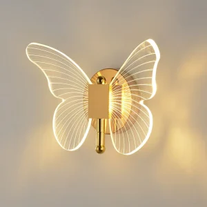 Wall Lights Luxury Gold for Home Living Room or Bedroom Decor Butterfly Wall Lamp Ceiling Light