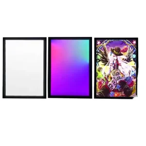 Wall Mount Hanging Rectangle Aluminum LED Light Box Ultra Slim Waterproof Durable Indoor Advertising Poster Frame for Gaming