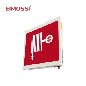 Wall Mounted 220V 3 Hour IP53 Emergency LED Exit Sign Light Fire Hose Ni Cd Battery 800mAh White CE Certified Cold Rolled Steel