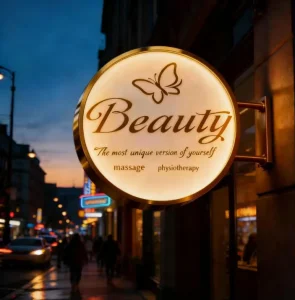 Wall Mounted Hanging Rectangle Aluminum and Acrylic LED Advertising Light Box with Decorative Design Weatherproof