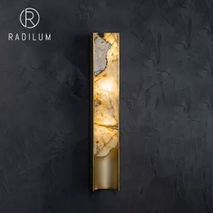 Wall Sconce Alabaster Aluminum Postmodern Luxury Light Living Room Corridor Hotel Villa Creative Linear LED Bar Lamp