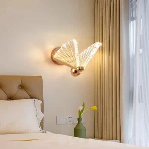 Wall Sconces Modern Decorative Wall Lamp Creative Butterfly Shaped Bedroom Bedside Lighting Hallway Light Decor