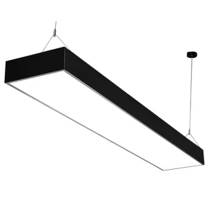 Wall Switch Controlled 3CCT Selectable Black White Mall Supermarket Building Used LED Hanging Office Panel Light