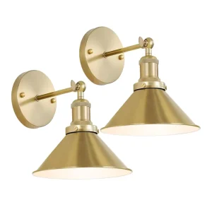 Wall-mounted LED Industrial Metal Retro Creative Charging Lamp for Bedroom Living Room Corridor Decor