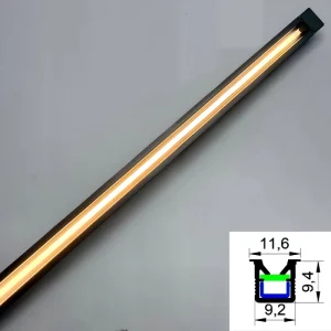 Wardrobe Cabinet Bookcase Lights Aluminum Alloy Customizable Length 3500K/4100K/6000K Led Profile Light CRI 90 2-Year Warranty