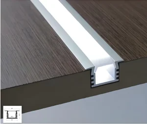 Wardrobe Light 8x9mm Recessed Aluminum Profile LED Strip Light Channel Cabinet Kitchen Closet LED Linear Lighting