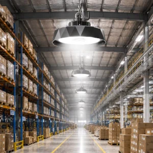Warehouse Factory Gymnasium Workshop Indoor Industrial Fixtures UFO Lighting Sensor Dimmable 100W 150W 200W LED High Bay Light