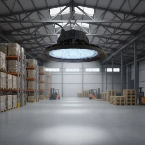 Warehouse Lighting Industrial Energy Saving IP66 Aluminum UFO High Bay Light 6500K 100lm W