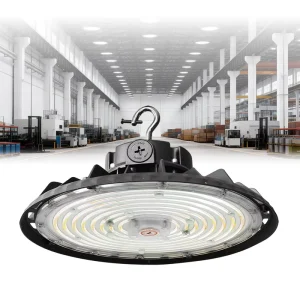 Warehouse Lighting UFO LED High Bay Lights Selection Power CCT IP65 Highbay Light With Motion Sensor for Garage