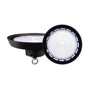 Warehouse Workshop Highbay Commercial Industrial Lighting 100W 150W 200W IP65 Aluminum Flickering Free UFO High Bay Light