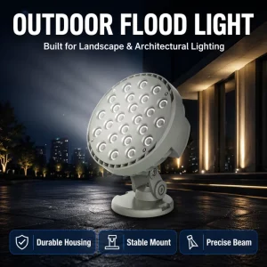 Warm LED Floodlights Spot Lights IP67 Rated AC Electric Aluminum DMX512 Control 24W High Bright 5 Year Warranty CRI 90 Lighting