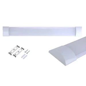Warm White 20W 40W 50W PC High Efficiency LED Linear Batten Light for Office School Residential Lighting