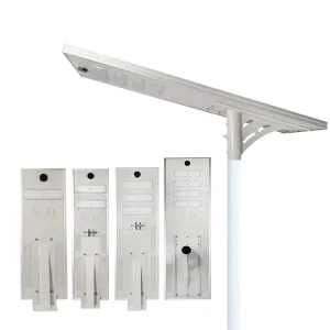 Warm White Aluminum Commercial Rainproof IP66 30W 40W 50W 60W 80W 100W 120W 130W 200W All in One Led Solar Streetlight