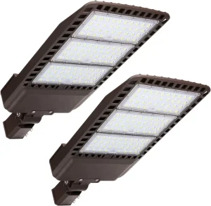 Waterproof 150LM/W LED Parking Lot Lights Commercial Area Road Lighting LED Shoebox Street Pole Lights