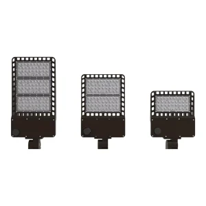 Waterproof 170LM W LED Parking Lot Lights Commercial Area Road Lighting LED Shoebox Street Pole Lights
