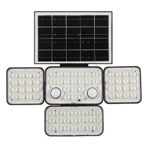 Waterproof 4 Heads LED Flood Light Motion Detected Spotlight Solar Motion Sensor Light for Outdoor