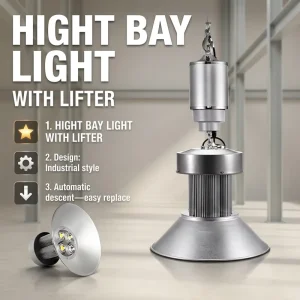 Waterproof Aluminum High Bay Light 100W 300W for Commercial Industrial Workshop Supermarket Warehouse
