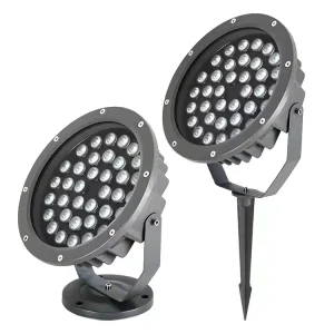 Waterproof Aluminum LED Outdoor Blade Heat Dissipation Floodlight High Bright Lightweight IP65 Spike Park Landscape 2 Year