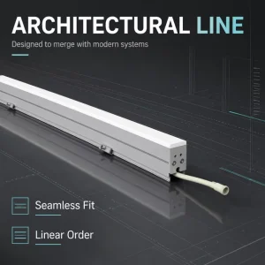 Waterproof Embedded Rigid Aluminum Linear Bar Dynamic RGBW LED Linear Light for Architectural Facade Curtain Wall Lighting