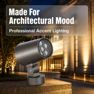 Waterproof Exterior Outdoor LED Floodlight 15W Heavy Duty Metal Housing Landscape Accent Lamp for Garden Tree Pillar Decoration