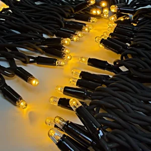 Waterproof IP65 110V Rubber Wire 10M LED String Lights Outdoor Holiday Commercial Christmas Tree Lights Deco