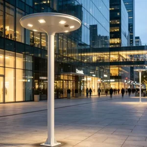 Waterproof IP65 Aluminum LED Street Light 30W/45W/60W SMD5050 LEDs 160-180lm/W Efficiency for Garden Commercial Plaza Lighting