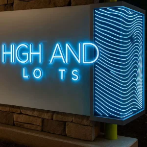 Waterproof IP65 Eco friendly LED Illuminated Signboard with Transformer Remote Control for Office Companies Home Advertising