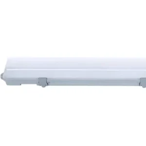 Waterproof IP65 IK08 LED Batten Fitting for Parking Lot/Factory/Warehouse 2FT Linear Vapor Light CRI>80 5-Year Warranty 120