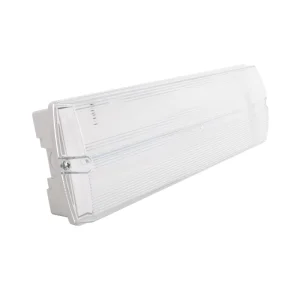 Waterproof IP65 Plastic Hotel Bulkhead LED Emergency Exit Light with Ceiling Mount Rechargeable 3H Backup