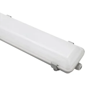 Waterproof IP65 Tri proof Light 10W 50W LED Rechargeable Emergency Lamp for Warehouse Batten Design