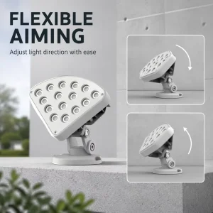 Waterproof IP66 High Bright Rustproof Die Casting Narrow Angle LED Floodlight 12W 18W Spot Facade Lighting Garden Wall Landscape