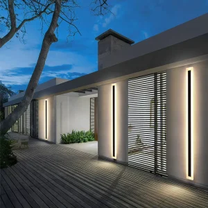 Waterproof LED Linear Wall Lamp Hotel Villa Home Garden Long Strip Wall Sconce Decorative Lighting