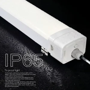 Waterproof Linear LED Tri Proof Light Profile for Tunnel Factory Parking Exhibition Hall Garage Warehouse LED Tri Proof Lights