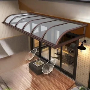 Waterproof Outdoor Canopy Aluminum Frame Polycarbonate Roof for Balcony Awning Patio Covering