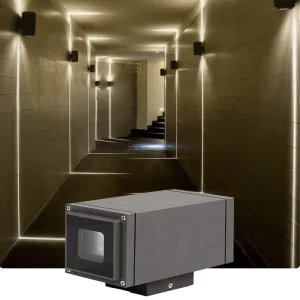 Waterproof Outdoor LED Wall Sconce up Down Double Head Sharp Beam Single Beam Wall Washer for Courtyard Corridor Facade Light