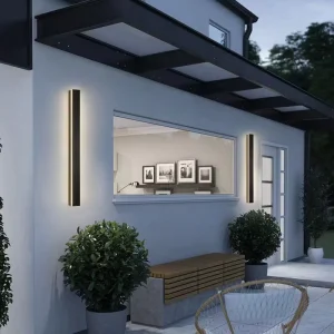 Waterproof RGBW Modern Outdoor Linear Lighting Warm White for Garden Outdoor Villa Project LED Wall Light