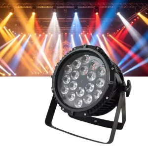 Waterproof Strobe Decoration Light 18pcs 10w Led Wall Washer Spotlight with RGBW for Events Weddings Landscape
