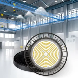 Waterproof Tunnel Style UFO High Bay Light 5000K IP65 15000 Lumens for Workshop Industrial Plant Lighting